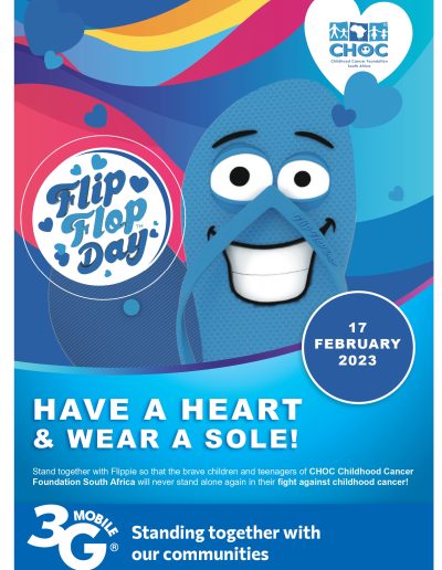 Sample artwork of a charity poster CHOC